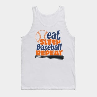 Eat Sleep Baseball repeat Tank Top